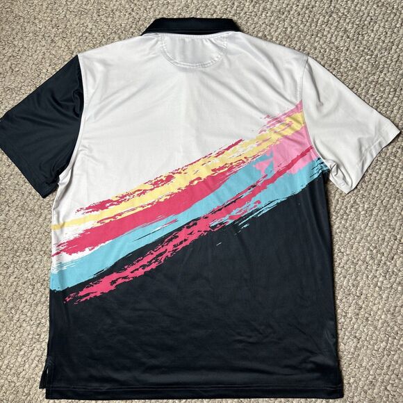 Chubbies Polo Shirt Men’s Medium Golf Performance Color Splash - Picture 6 of 6